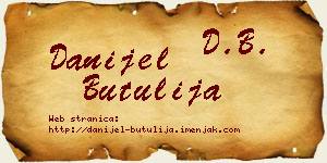 Danijel Butulija vizit kartica